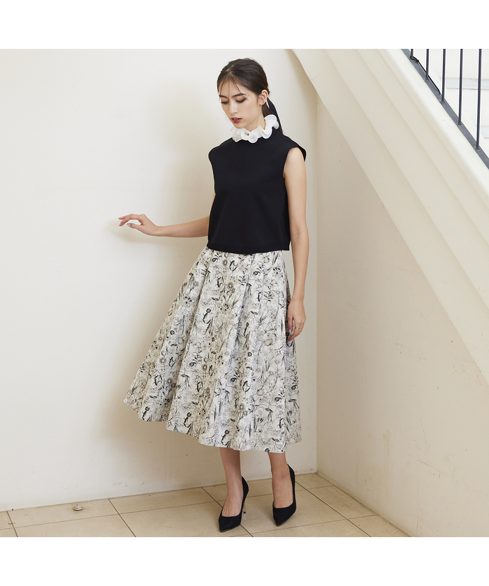 プルミエアロンディスモン　オーガンジーボリュームスカート2024AW 1er Arrondissement（プルミエアロンディスモン）の