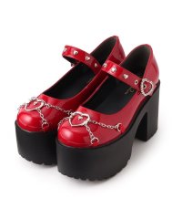 csT&P/シーエス ティーアンドピー csT&P 厚底ハート付きチェーンパンプス 24SS/505896148