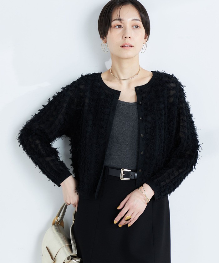 セール 30%OFF】《手洗い可能》カットフリンジ2WAYカーディガン セール 30%OFF】《手洗い可能》カットフリンジ2WAYカーディガン