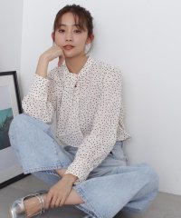 N Natural Beauty Basic/ボウタイ風とろみブラウス 24SS/505879874