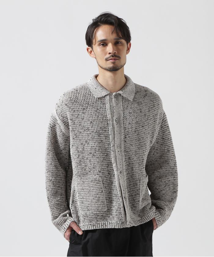 YOKE/ヨーク/MESH KNITTED BUTTONED CARDIGAN(505894330 YOKE/ヨーク/MESH KNITTED BUTTONED CARDIGAN(505894330