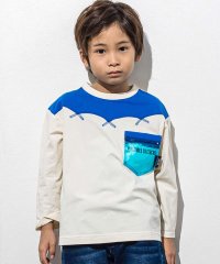 WASK/ファスナーポケット付き配色ヨークTシャツ(100~160cm)/505896613