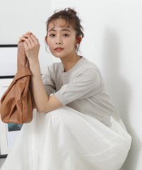 N Natural Beauty Basic/シアースカートニットドッキングワンピース/505896679