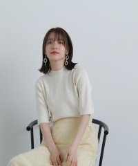 N Natural Beauty Basic/総針ボトルネック5分袖ニット 24SS/505896687