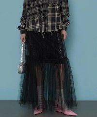 RoyalFlash/MAISON SPECIAL/メゾンスペシャル/Metallic Hard Tulle Skirt/505896761