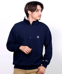 SB Select/GERRY 胸裏起毛ワンポイント刺繍ハーフZIP長袖トレーナー/505896836