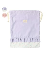 Kids Foret/【子供服】 Kids Foret (キッズフォーレ) 花・くま柄総柄巾着袋・きんちゃく袋【L】B13621/505897261