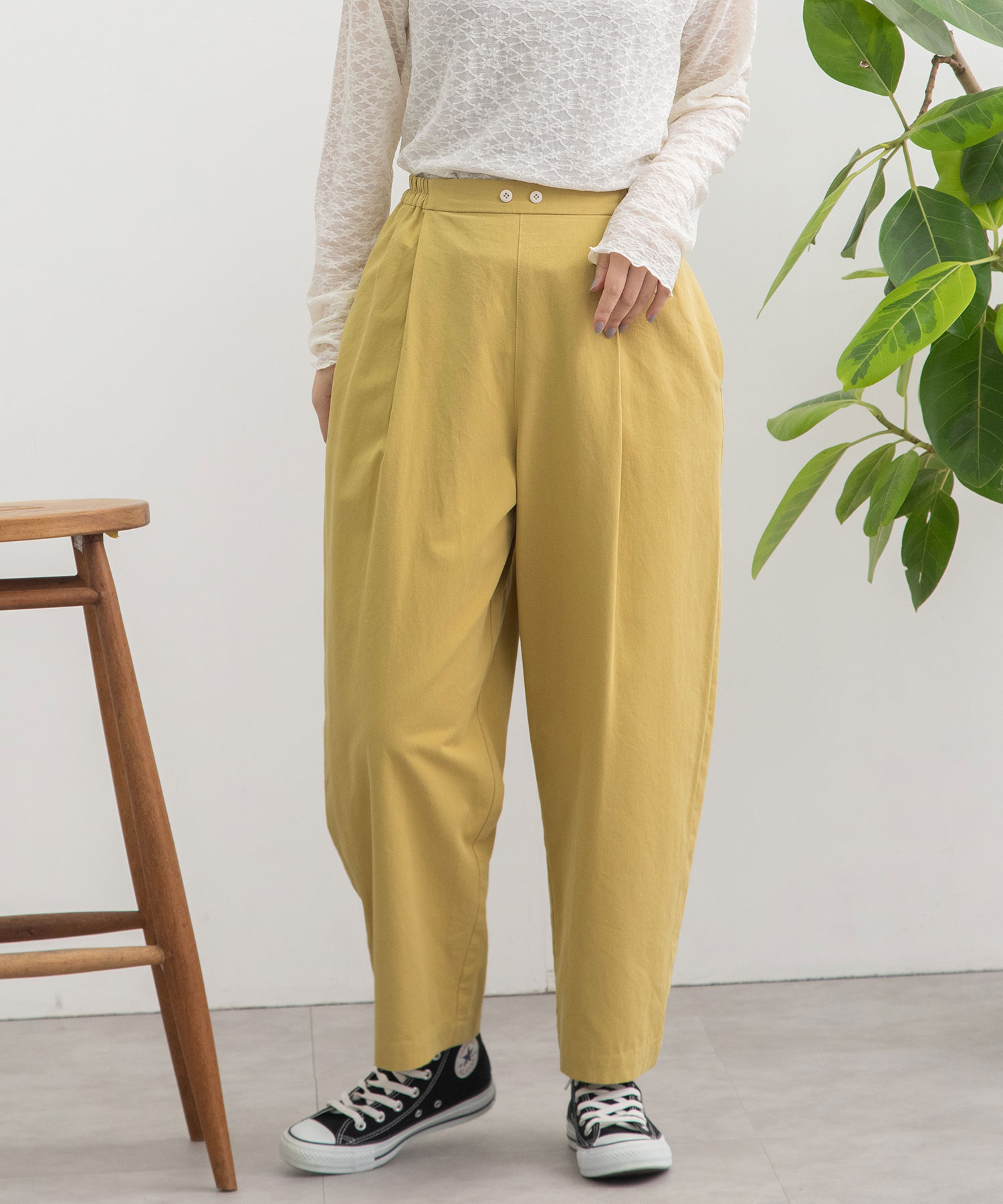 セール 50%OFF】洗いざらしコットンツイルパンツ(505897647
