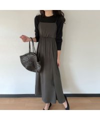 LAUIR/ラウアー LAUIR ショルダーリボンサテンキャミワンピース/505898102