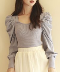 SAISON DE PAPILLON/セゾンドパピヨン SAISON DE PAPILLON 異素材ドッキングニットプルオーバー/505635223