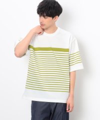  COMME CA COMMUNE/ウォッシャブル ボーダーニットＴシャツ/505869608