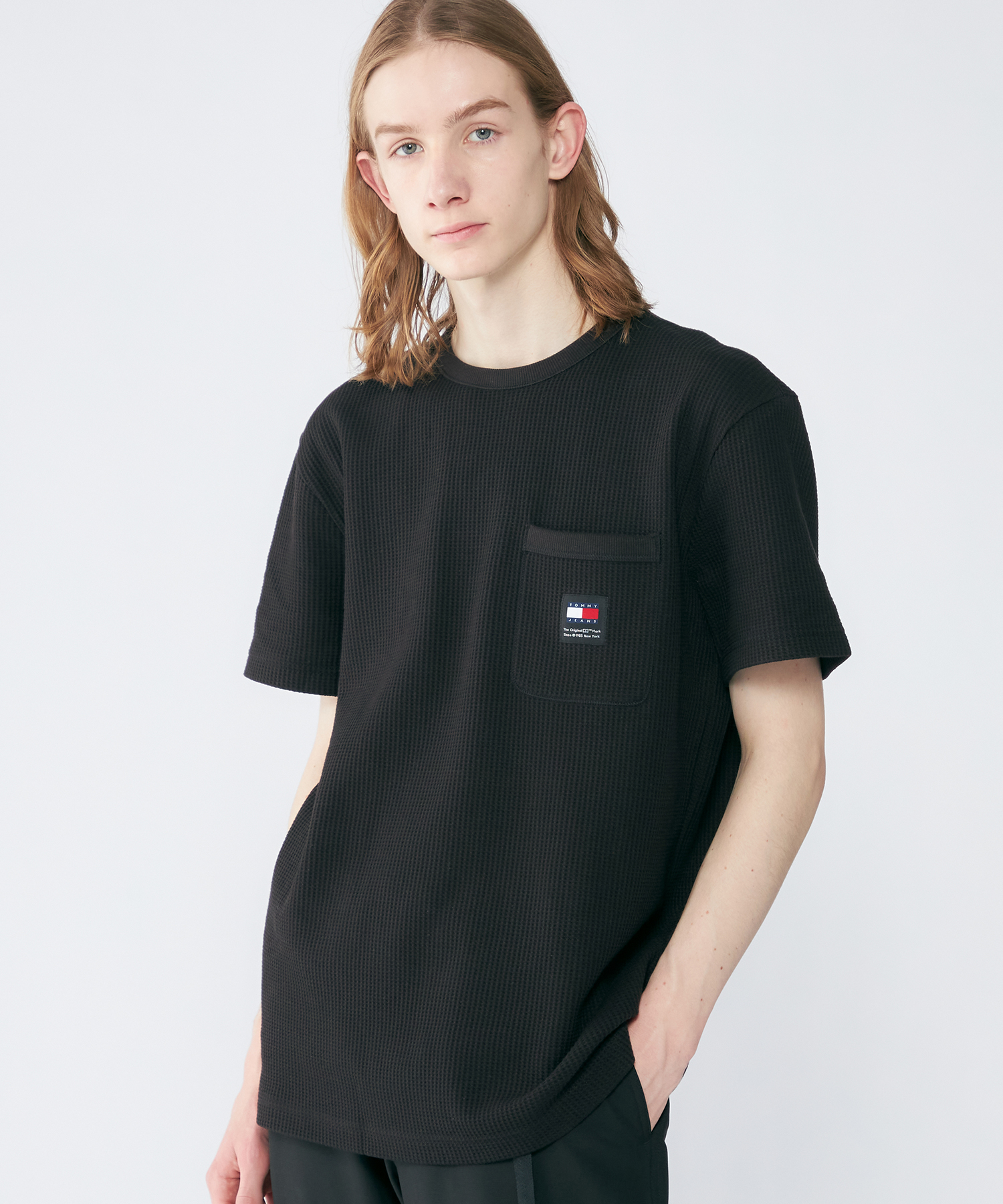 クーポン】【セール 30%OFF】レギュラーワッフルポケットTシャツ 