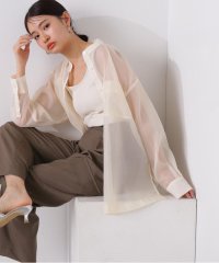 N Natural Beauty Basic/バンドカラースリットシアーシャツ 24SS/505896668