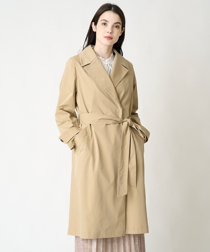 専用‼️トランスワーク/トレンチコート44撥水/ライナー付き【美品】 ELENA ライナー付 トレンチコート レディース 撥水 防汚 ロング