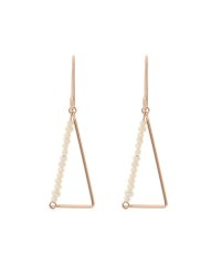 Samantha Tiara/トライアングル パール ピアス/505899047