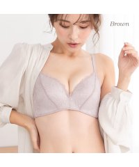 PINK PINK PINK/ピンクピンクピンク PINK PINK PINK 自然に美胸 脇高レースノンワイヤーブラジャー/505900853