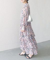 SHIPS WOMEN/* 〈手洗い可能〉楊柳 フラワー プリント ティアード ワンピース 24SS ◇/505901321