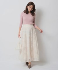 JUSGLITTY/シャイニーチュール刺繍スカート/505901548