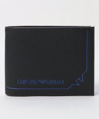 エンポリオ・アルマーニ Y4R165Y731E 二つ折り財布 小銭入れ付 グラフィックデザインイーグル バイフォールド