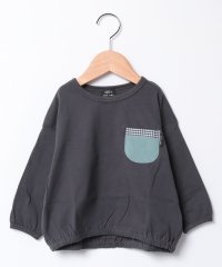 petit main/【オーガニック】柄ポケットTシャツ/505893358