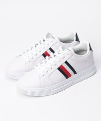 TOMMY HILFIGER/スーパーカップレザーストライプスニーカー/505894410