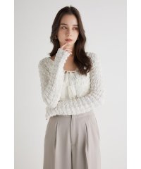 rienda/シャーリングカーデSET Knit TOP/505901806