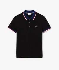 LACOSTE Mens/配色ボーダーリブニット鹿の子地ポロシャツ/505505564