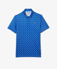 LACOSTESPORTS MENS/ラコステ LACOSTE UVカット ミニマム総柄プリント 比翼仕立て ウルトラドライ ゴルフポロシャツ/505690044