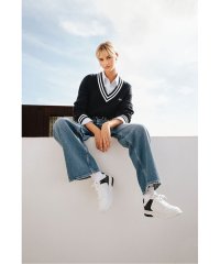 TOMMY JEANS/スプリクトロゴVネックリブセーター/505894369