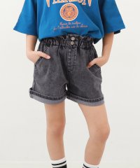 devirock/楽デニム ハイウエスト フリルショートパンツ 子供服 キッズ 女の子 ボトムス ハーフパンツ ショートパンツ デニムパンツ /505897663