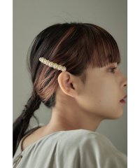 niana/niana ニアナ パールメタルバレッタ ヘアアクセサリー ヘアピン ヘアクリップ ゴールド シルバー ゴージャス おしゃれ パーティー 結婚式 披露宴 二次会/505902102