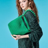 TOPKAPI TREASURE/トプカピ TOPKAPI ネオプレン イントレチャート ボールビーズ付き ショルダー ワンハンドル バッグ/505903882