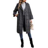 BACKYARD FAMILY/グレンチェックチェスターコート アウター mmcoat1115d/505904074