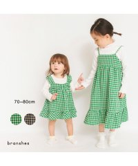 branshes/【ベビー/お揃い】ギンガムチェックドッキングカバーオール/505851091