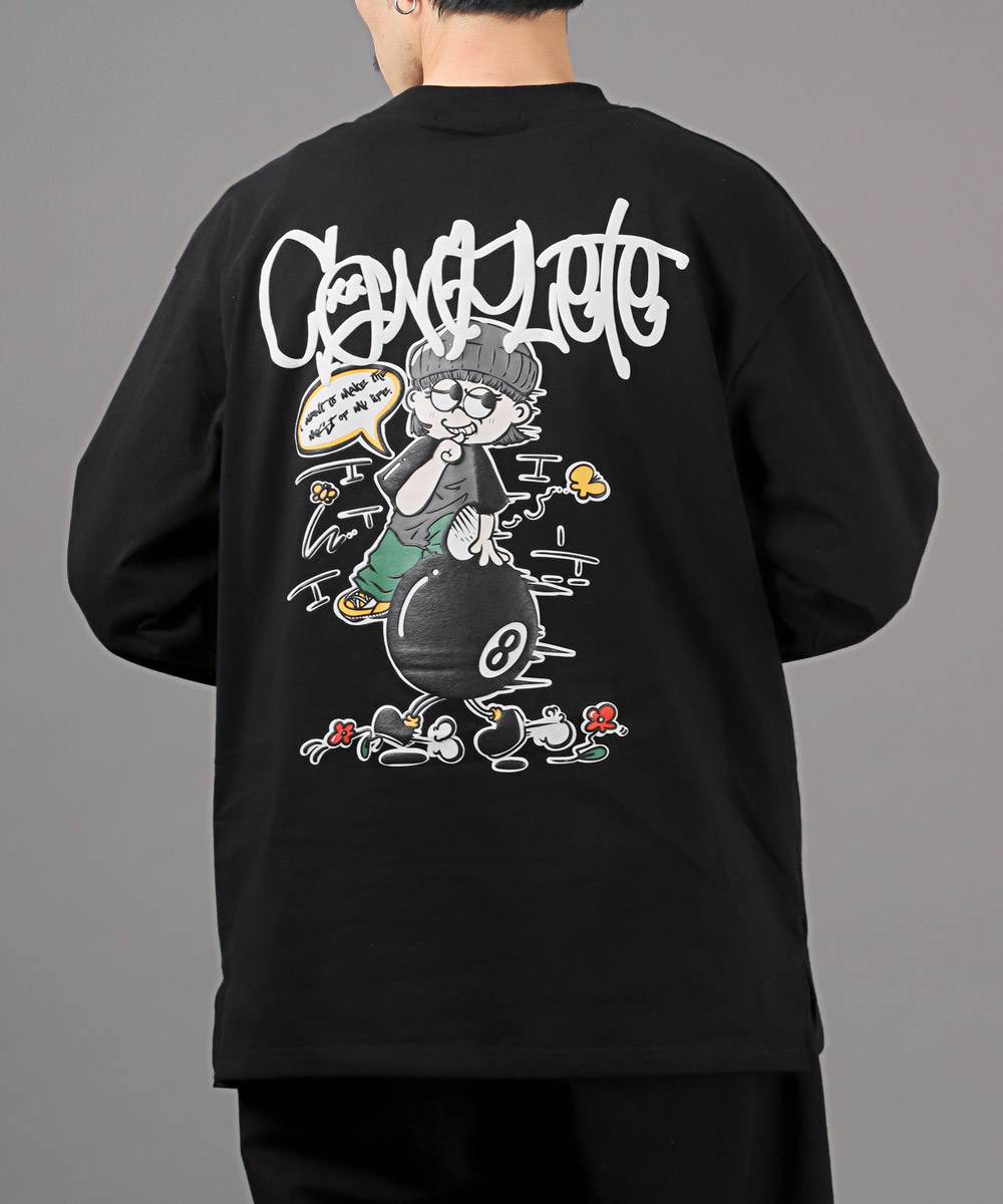 ラグスタイル LUXSTYLE グラフィック発泡プリントロンT/長袖T