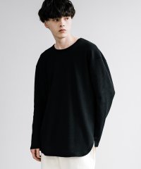 Rocky Monroe/ロンT Tシャツ カットソー メンズ レディース 長袖 無地 ワッフル サーマル ビッグシルエット オーバーサイズ ゆったり ルーズ ワイド クルーネック カジ/505908637