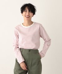 Afternoon Tea LIVING/MON JOURNALボーダークルーネックロングスリーブTシャツ/505908697