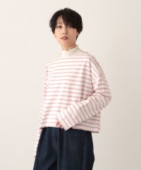 Afternoon Tea LIVING/MON JOURNALボーダーショート丈ロングスリーブTシャツ/505908699