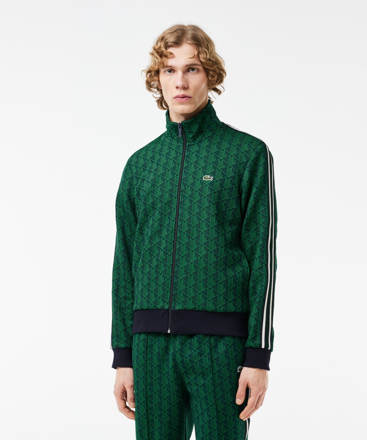 ラコステ LACOSTE モノグラムジャカードトラックジャケット