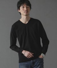 nano・universe/アンチスメルVネックTシャツ 長袖/505826791