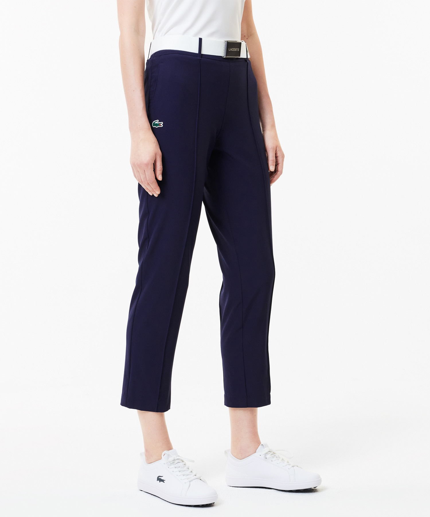 【楽天カード分割】 ラコステ LACOSTE センタークリースゴルフパンツ(505909805 レディースウェア