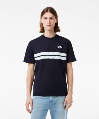 LACOSTE Mens/ラコステ LACOSTE フロントボーダーバックプリントTシャツ/505909846