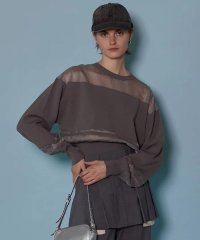 RoyalFlash/MAISON SPECIAL/メゾンスペシャル/2way Sheer Border Knit/505910154