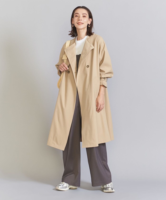 タフタ ミドルステンカラーコート ユナイテッドアローズ BEAUTY&YOUTH UNITED ARROWS（ビューティーアンドユース