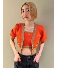 LILY BROWN/【LILY BROWN×MARY QUANT】バイカラーパフニットカーディガン/505910612