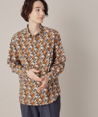 THE SHOP TK/プリントデザインレギュラーカラーシャツ/505910629