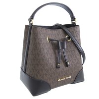 MICHAEL KORS/MICHAEL KORS マイケルコース MERCER マーサー ドローストリング バケット ショルダー スモール バケット バッグ MKシグネチャー 斜めがけ/505910881