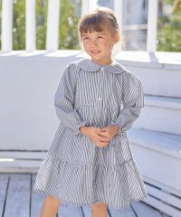 anyFAM（KIDS）/ストライプ シャツ ワンピース/505911290