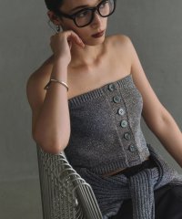 DRESSTERIOR/CODE A｜lame knit bustier/505911365