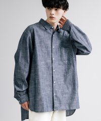 Rocky Monroe/カジュアルシャツ 長袖 シャンブレー メンズ レディース ビッグシルエット オーバーサイズ リラックス ルーズ 無地 シンプル きれいめ ベーシック おしゃれ /505911396